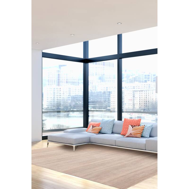 ECARPETGALLERY Hand-knotted Finest Silk Shadow Light Grey Silk, Wool Rug - 8'11 x 12'2