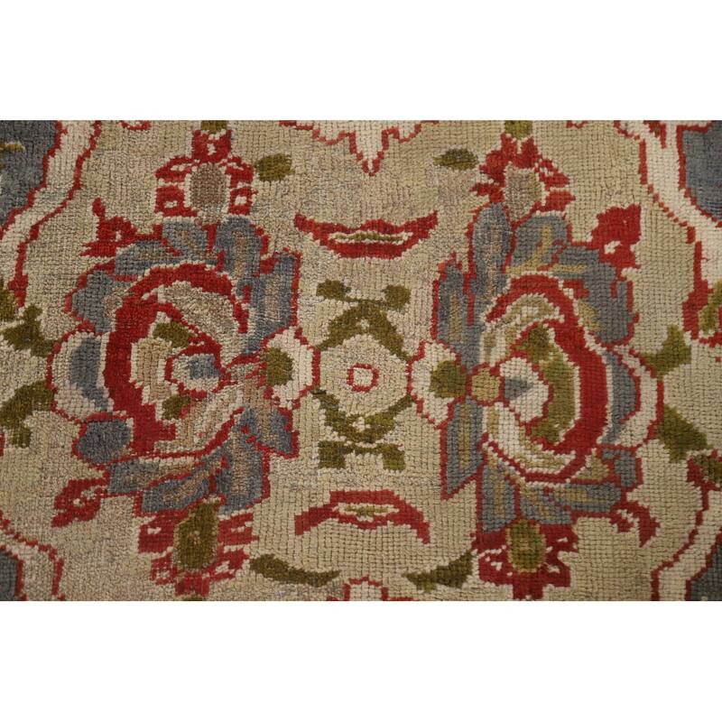 Hand Knotted Oriental 100% Wool Carpet Traditional Floral Red Sultanabad Area Rug - 16' 10'' X 12' 5''
