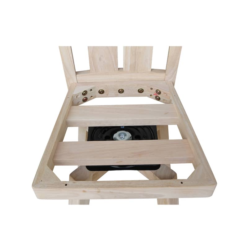 Ava Solid Wood Swivel Stool