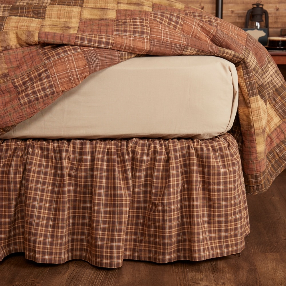 Details about   NEW CREMIEUX TREVOR PLAID TWIN BED SKIRT DUST RUFFLE 39"x75"x16"  RED 