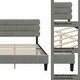 preview thumbnail 6 of 27, Queen Size Platform Bed Frame with Headboard & Wooden Slats Support for Kids Teens Adults No Box Spring, Easy Assembly