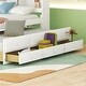 preview thumbnail 15 of 23, Twin Size Bed with built-in USB ,Type-C Ports, LED light, Bookcase Headboard, Trundle and 3 Storage Drawers