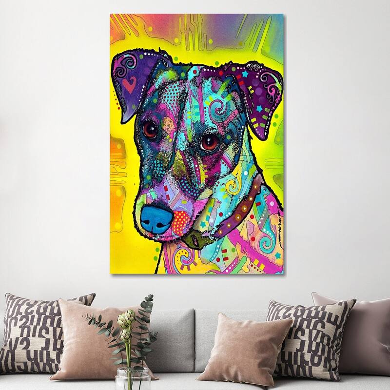 iCanvas "Jack Russell" by Dean Russo Canvas Print