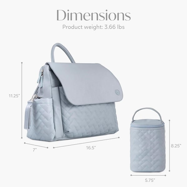 dimension image slide 2 of 3, Hannah & Sophia Traveler 4pc Diaper Bag Set