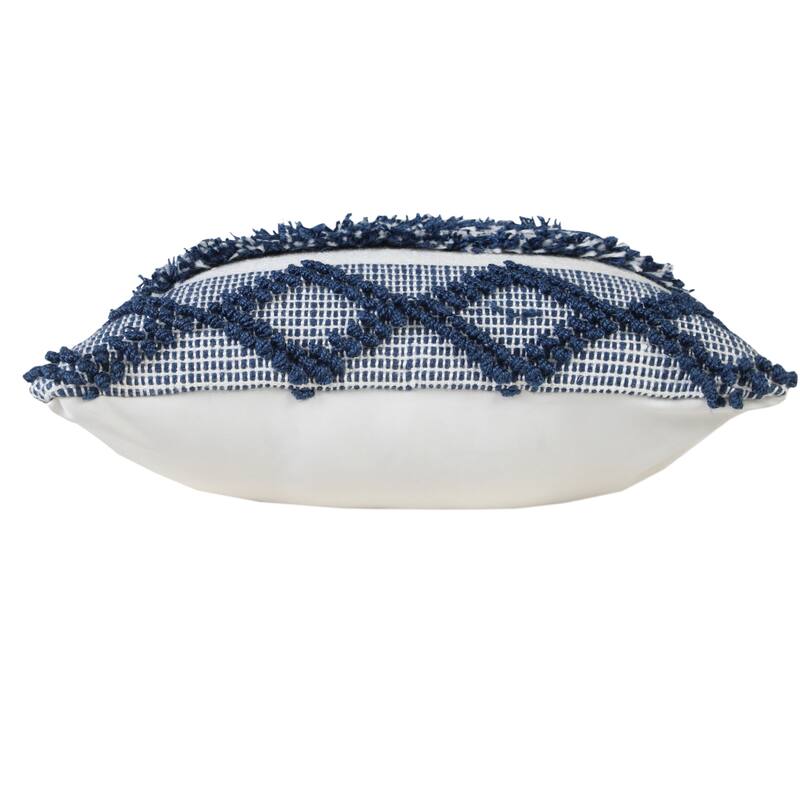 Sevita Textured Diamond Twist Striped Throw Pillow