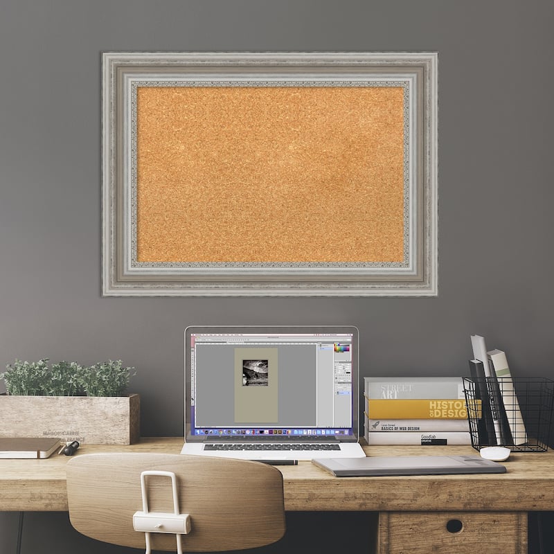 Parlor Framed Cork Bulletin Memo Board