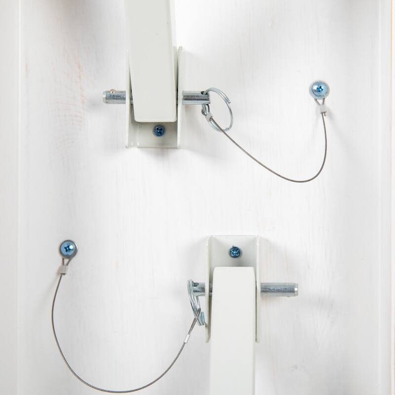 8' x 12" Antique Rustic Solid Pine Folding Farm Bench with 3 Legs