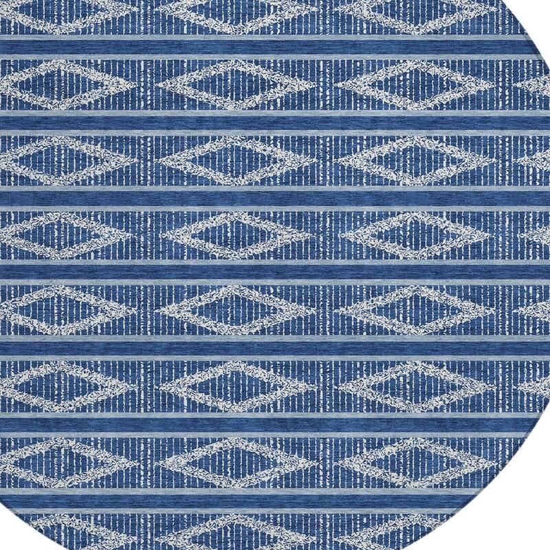 HomeRoots Geometric Transitional Rectangle Outdoor Rug