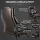 preview thumbnail 27 of 33, Bossin Big and Tall Executive Office Chair,500LBS Adjustable Lumbar Support Ergonomic Chair with High Back PU Leather Computer