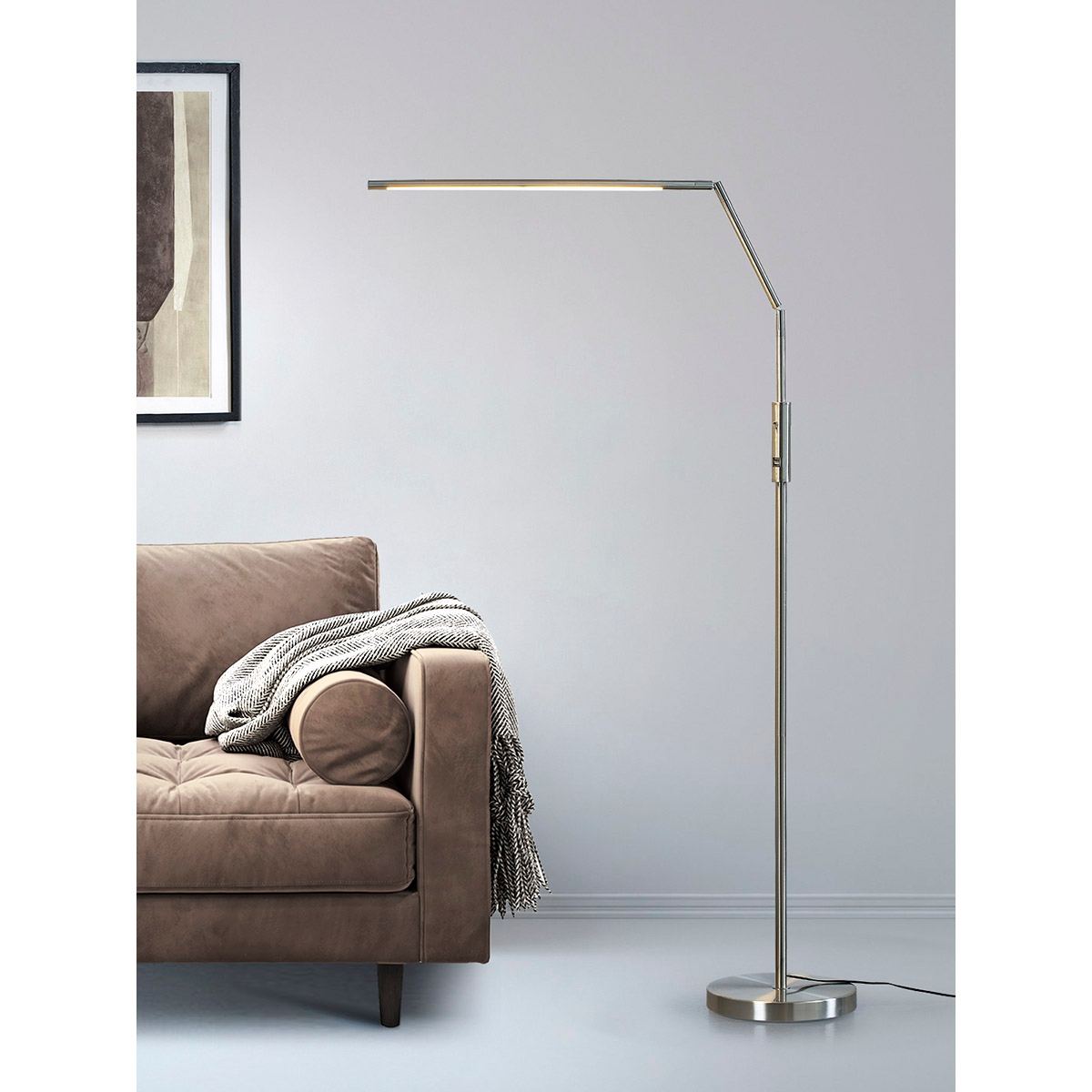 Apollo integrated led touch dimmable chrome floor lamp cheap