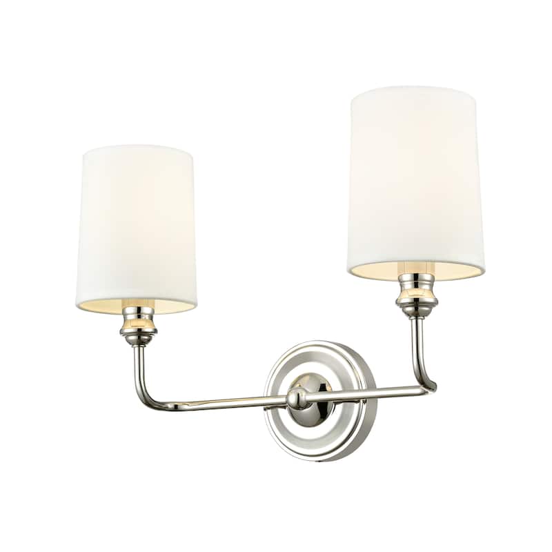Leena Vanity Light - 2 Light - Polished Nickel