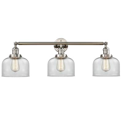 Innovations Lighting Large Bell 3 Light 32" Wide Bathroom Vanity Light
