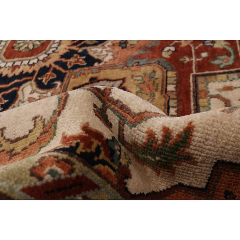 ECARPETGALLERY Hand-knotted Jules Sultane Ivory Wool Rug - 7'10 x 9'9