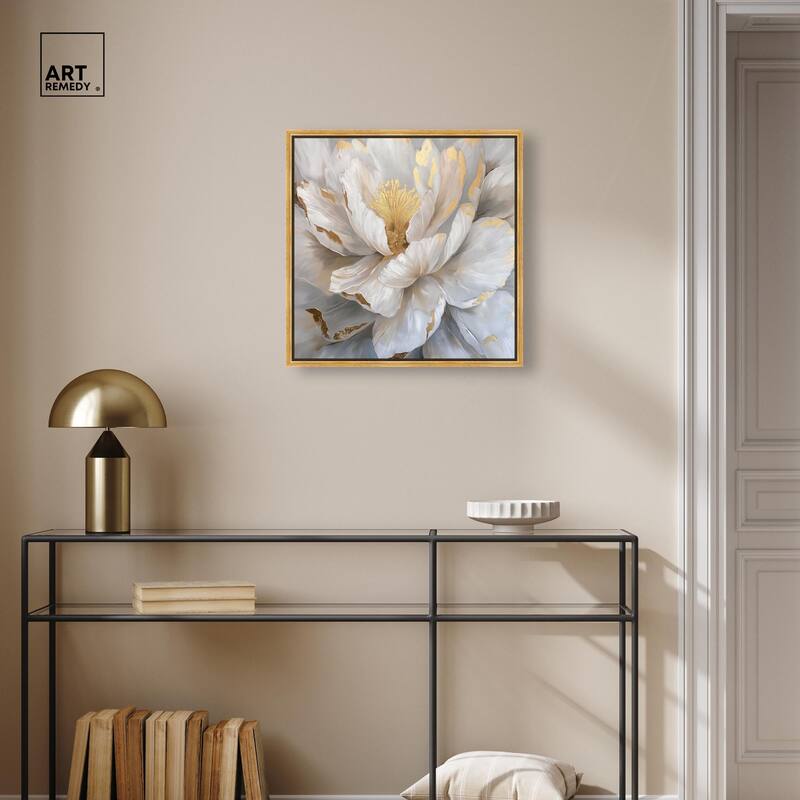 Golden Veins of Grace Canvas by Art Remedy