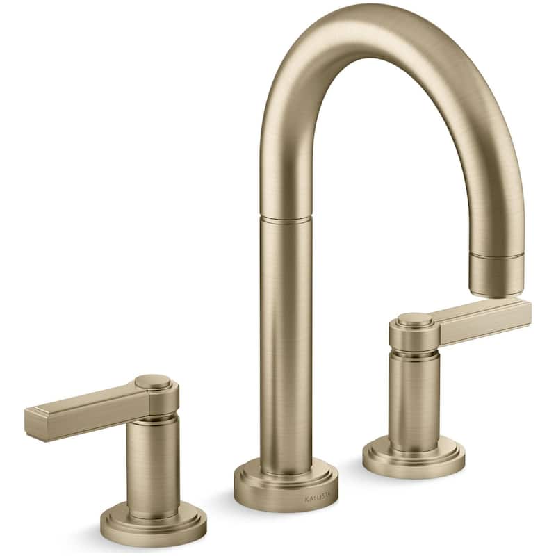 Kallista P80251-LV Vir Stil Minimal Deck Mounted Roman Tub Filler - Brushed French Gold