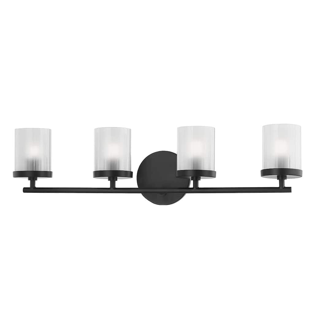Ryan 4 Light Bath Bracket - Soft Black