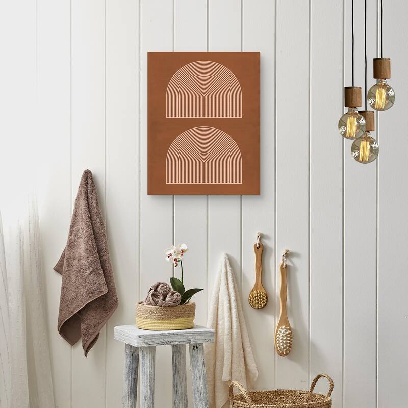 Geometric Rainbows by Sisi and Seb Canvas Art Print