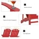 preview thumbnail 6 of 27, Outsunny Outdoor Adirondack Chair Bench for Two with Ergonomic Design, Wide Armrests, & Fir Wood Build