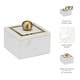 preview thumbnail 5 of 48, Marble Decorative Storage Box with Lid and Gold Accent Handle