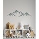preview thumbnail 13 of 15, Mountains Wall Decal Nursery Decor. 7 tall x 22 wide inches - Grey
