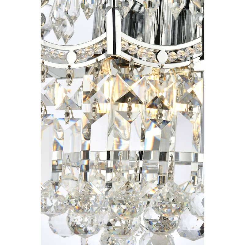 Elegant Lighting V8949W12/RC Corona 2 Light 12" Tall Wall Sconce with