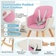 preview thumbnail 16 of 24, Babyjoy 3 in 1 Convertible Wooden High Chair Baby Toddler Highchair w/ - 20.5" x 21.5" x 36"