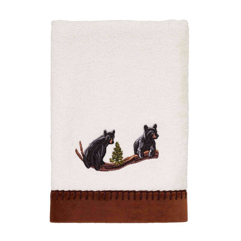 Avanti Black Bear Lodge Emb Hand Towel - Hand Towel