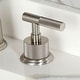 preview thumbnail 17 of 35, Kingston Brass Convergent Two-Handle 3-Hole Deck Mount Widespread Bathroom Faucet with Knurled Handle and Brass Pop-Up Drain