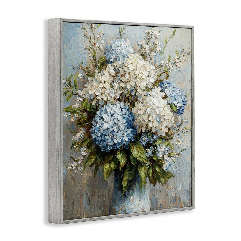 Stupell Muted Classic Hydrangeas Framed Giclee Art Design By Franklyn Gregory