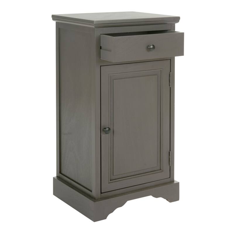 SAFAVIEH Jett Grey Storage Cabinet - 15.9" x 13.8" x 31.5"