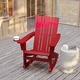 preview thumbnail 17 of 42, Commercial All-Weather Rocking Adirondack Chair with Swiveling Cupholder