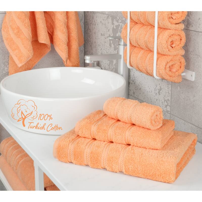 American Soft Linen 3 Piece, 100% Genuine Turkish Cotton Premium & Luxury Towels Bathroom Sets