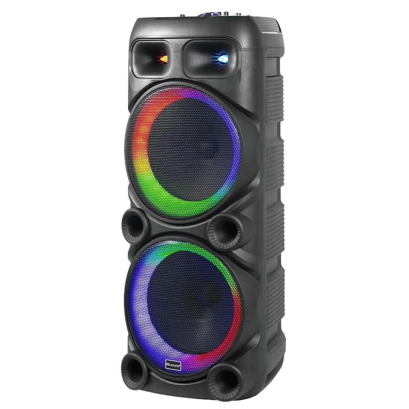 IQ Sound 2x12-Inch Portable Bluetooth Party Speaker
