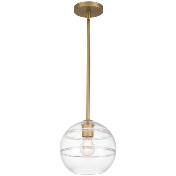 slide 2 of 15, Access Lighting Swirl 1 Light Pendant Antique Brushed Brass