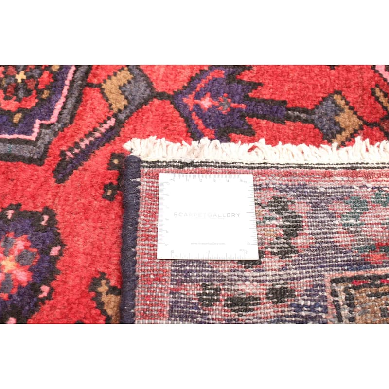 ECARPETGALLERY Hand-knotted Andelz Red Wool Rug - 4'2 x 6'8