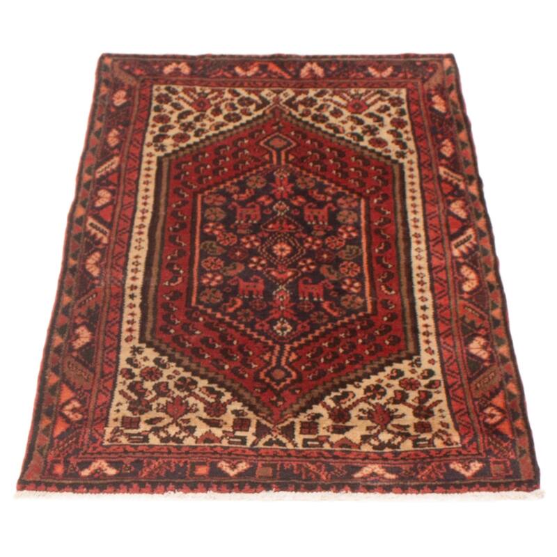 ECARPETGALLERY Hand-knotted Andelz Red Wool Rug - 3'2 x 5'8