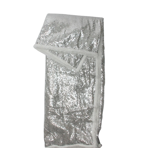 Silver metallic sales throw blanket