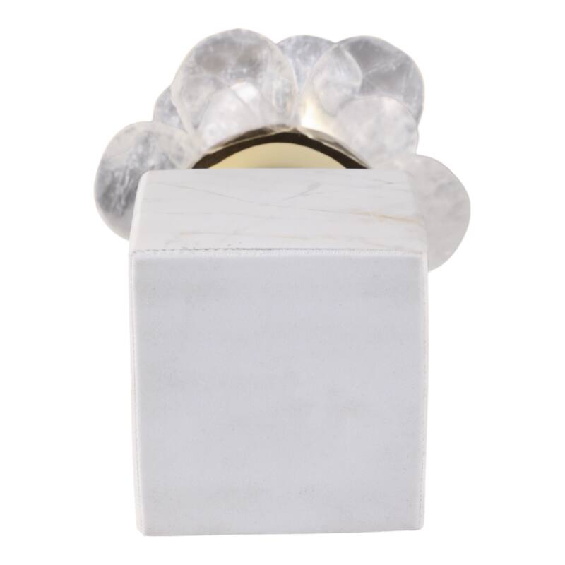 Marble Statue Elegant Floral Decorative Sculpture Object Home Decor