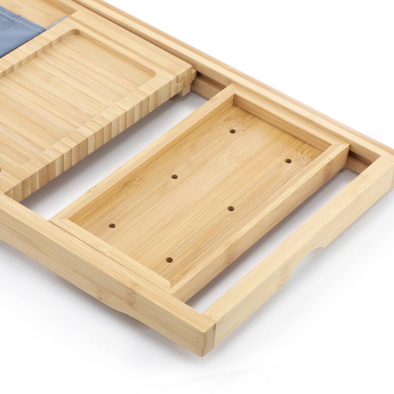MegaChef Expandable Bamboo Wood Bath Tray