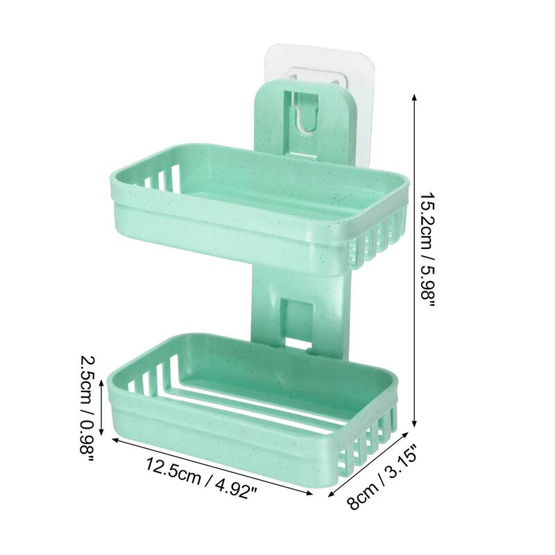 1 Pc Soap Dish Soap Cleaning Storage Drill Free Soap Holder for Kitchen