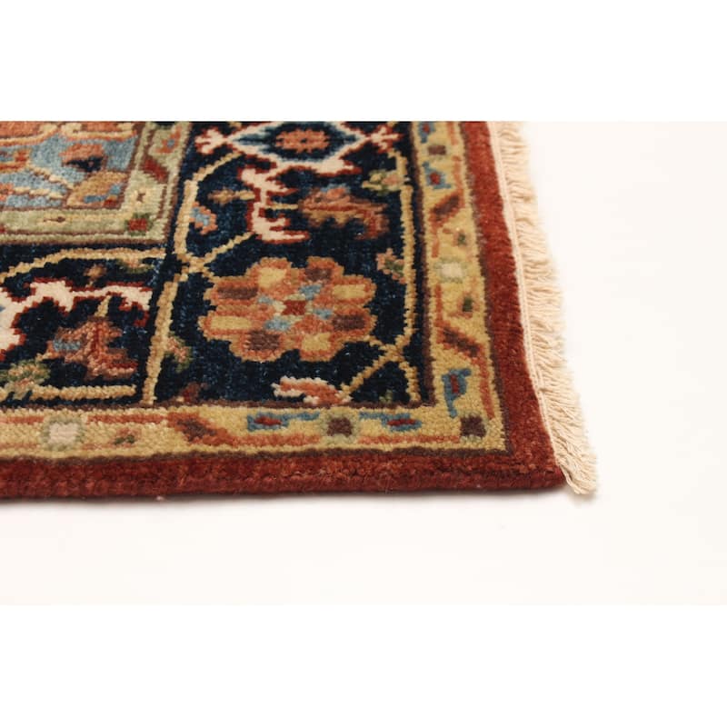 ECARPETGALLERY Hand-knotted Jules Sultane Red Wool Rug - 3'10 x 5'11