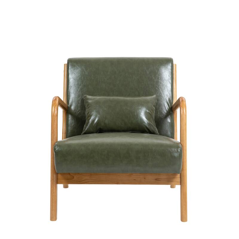 Upholstered Armchair Accent Chairs with Pillows Set of 2
