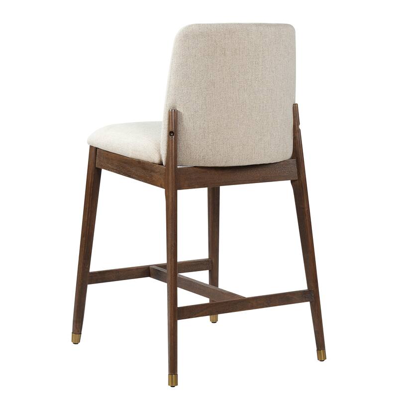 Christopher Knight Home - Clara Modern Wooden Upholstered Counter Stool