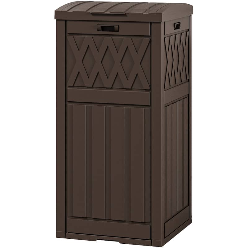 Outdoor Trash Can Deck Box
