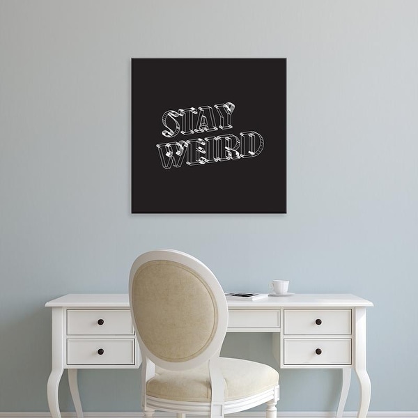 Easy Art Prints 'Stay Weird I' Premium Canvas Art