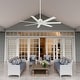preview thumbnail 7 of 26, Hunter 60" Downtown Windmill Outdoor Ceiling Fan w/ Wall Control, Damp-Rated - Indoor-Outdoor, Industrial, Modern - ENERGY STAR!