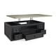 preview thumbnail 3 of 3, Signature Design by Ashley Foyland Gray/Black Lift Top Cocktail Table - 50"W x 30"D x 27"H