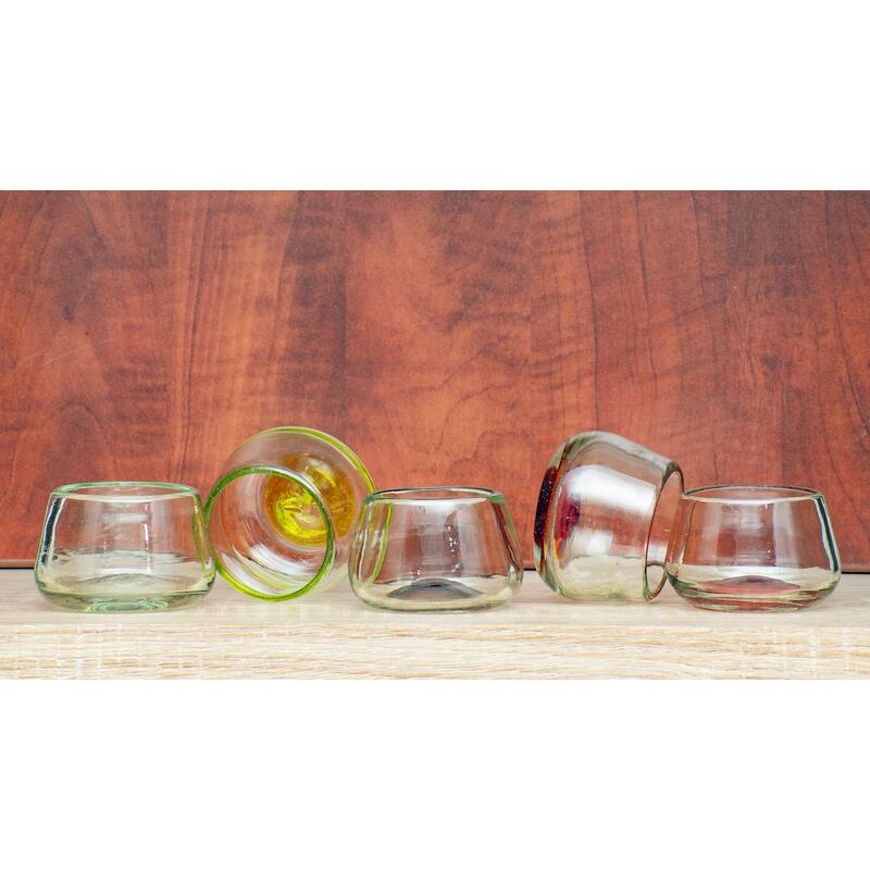 10 Strawberry Street La Ruta Tequila Taster Copita Handblown Mexican Glass, set of 4 - 4 oz. Tequila Taster Copita