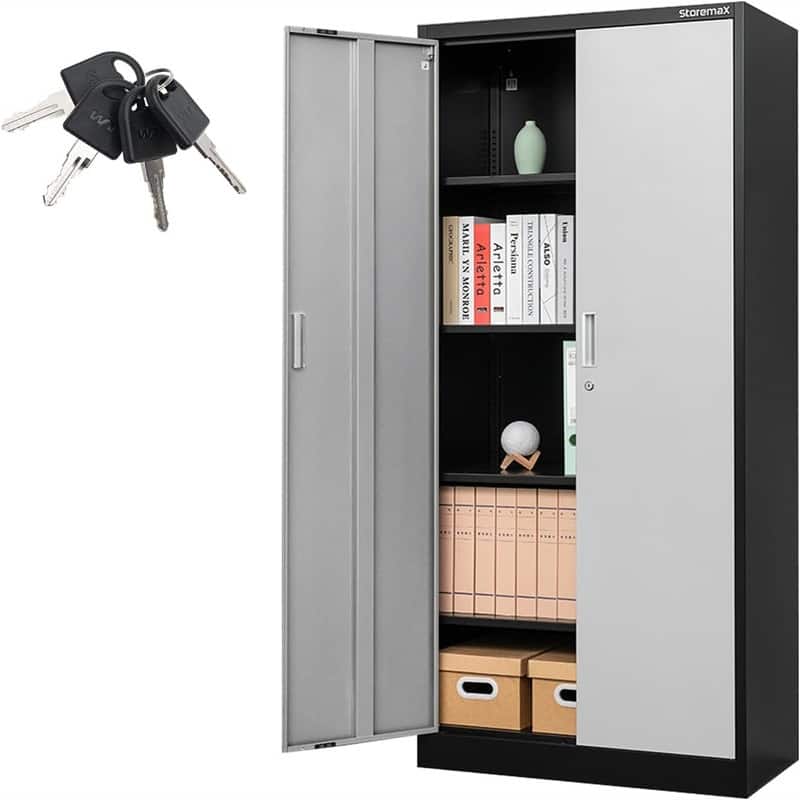 Steel SnapIt Cabinet - Black and Gray