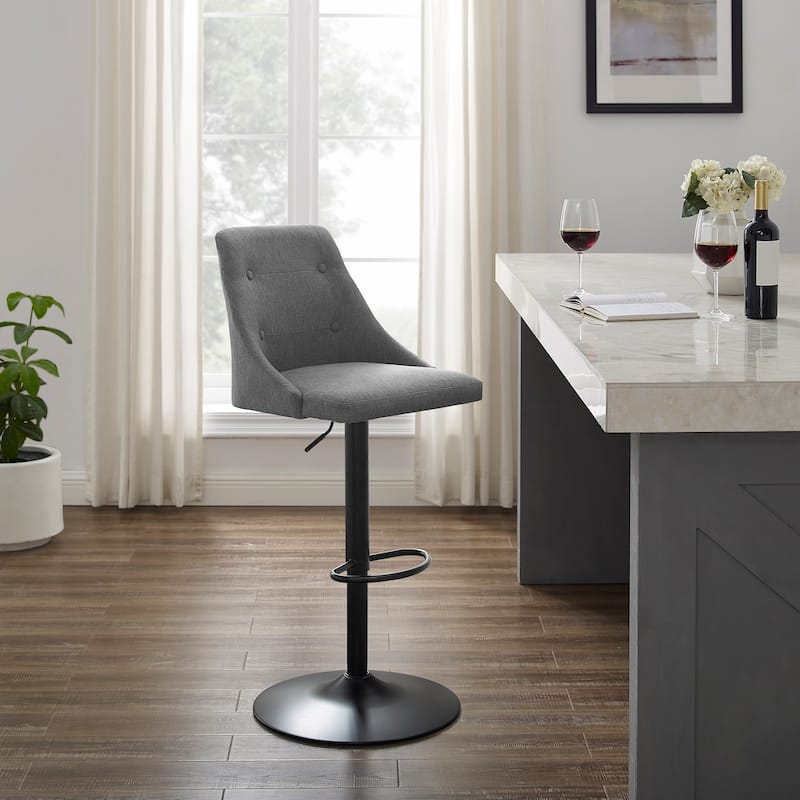 Linon Clarewill Adjustable Gas Lift Barstool